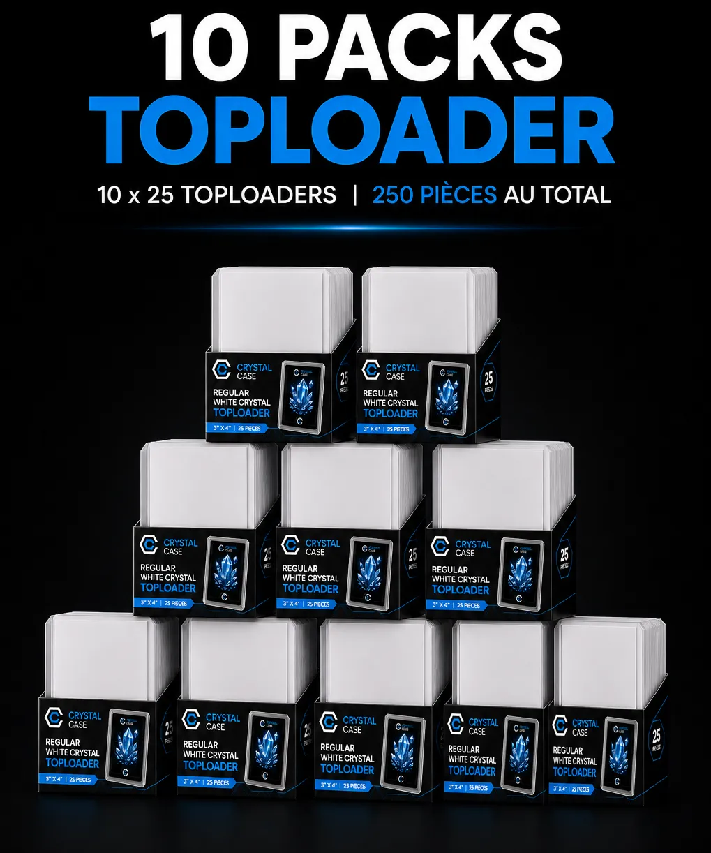 Toploader regular white crystal x 250