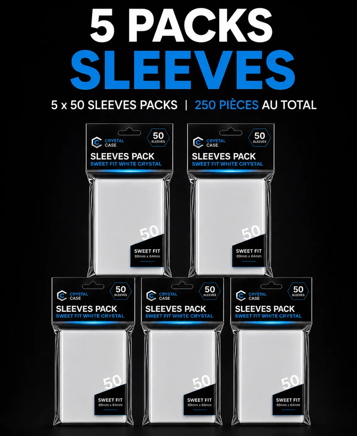 Sleeves sweet fit crystal x250