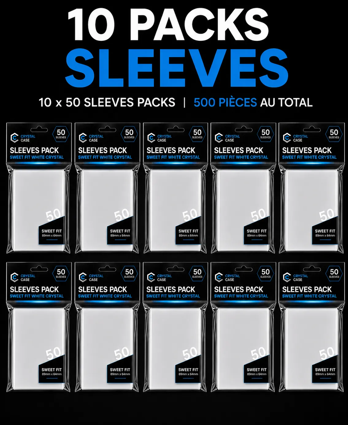 Sleeves sweet fit crystal x500