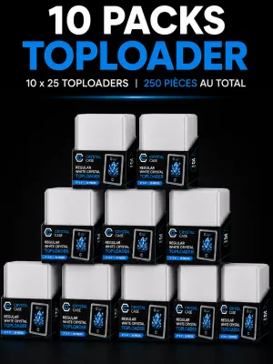 Toploader regular white crystal x 250
