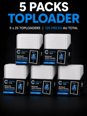 Toploader regular white crystal x 125