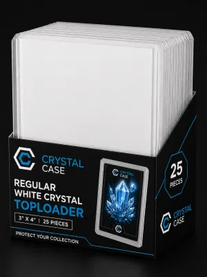 Toploader regular white crystal x 125